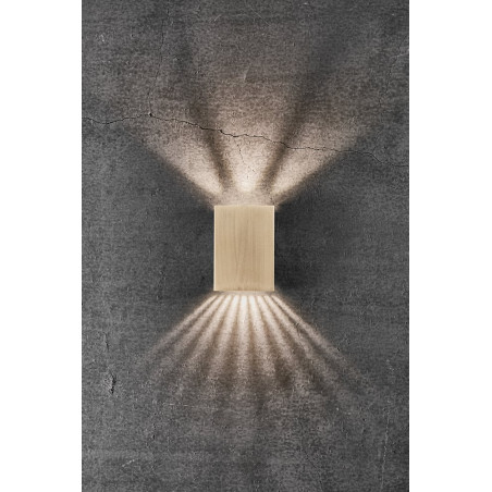 Kinkiet Nordlux Fold LED - Mosiężny, Elewacyjny | Sklep z Lampami