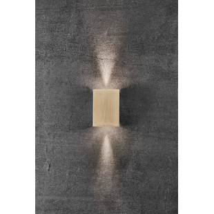 Kinkiet Nordlux Fold LED - Mosiężny, Elewacyjny | Sklep z Lampami