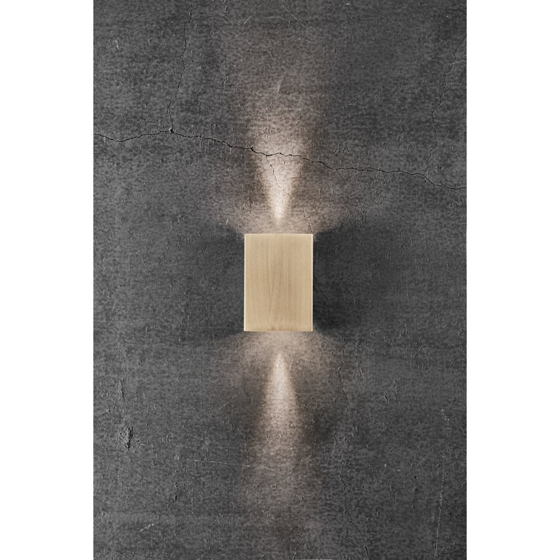 Kinkiet Nordlux Fold LED - Mosiężny, Elewacyjny | Sklep z Lampami