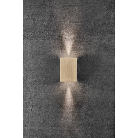 Kinkiet Nordlux Fold LED - Mosiężny, Elewacyjny | Sklep z Lampami