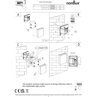 Kinkiet zewnętrzny Nordlux Fold LED - Eleganckie oświetlenie elewacji