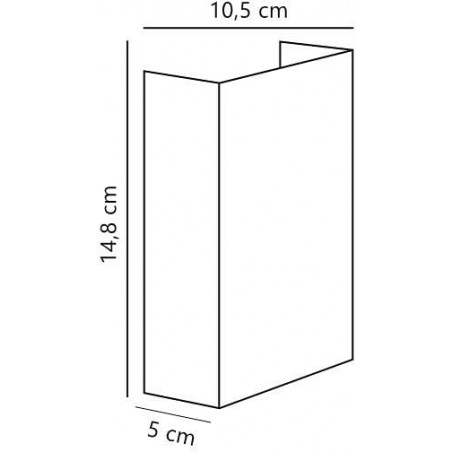 Kinkiet zewnętrzny Nordlux Fold LED - Eleganckie oświetlenie elewacji