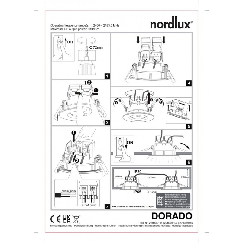 Lampa Dorado LED - Ściemnialny spot, nikiel szczotkowany | Nordlux