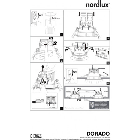 Dorado LED Nordlux - Lampa spot ściemniana | Sklep z oświetleniem