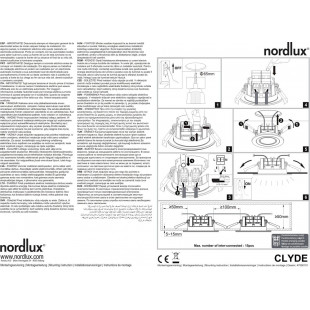 Lampa LED Nordlux Clyde: Ściemnianie, 8cm, Biała | Sklep z Oświetleniem