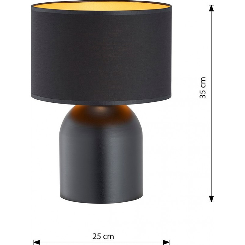 Lampa stołowa Aspen czarno-złota Emibig | Skandynawski Design