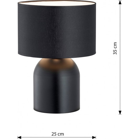 Lampa stołowa Aspen czarna/biała Emibig - Skandynawski Design
