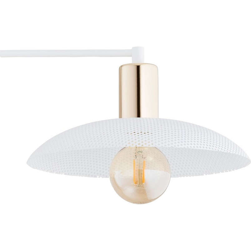 Lampa Sufitowa Spirit IV | Loftowa, Biało-Złota | Emibig