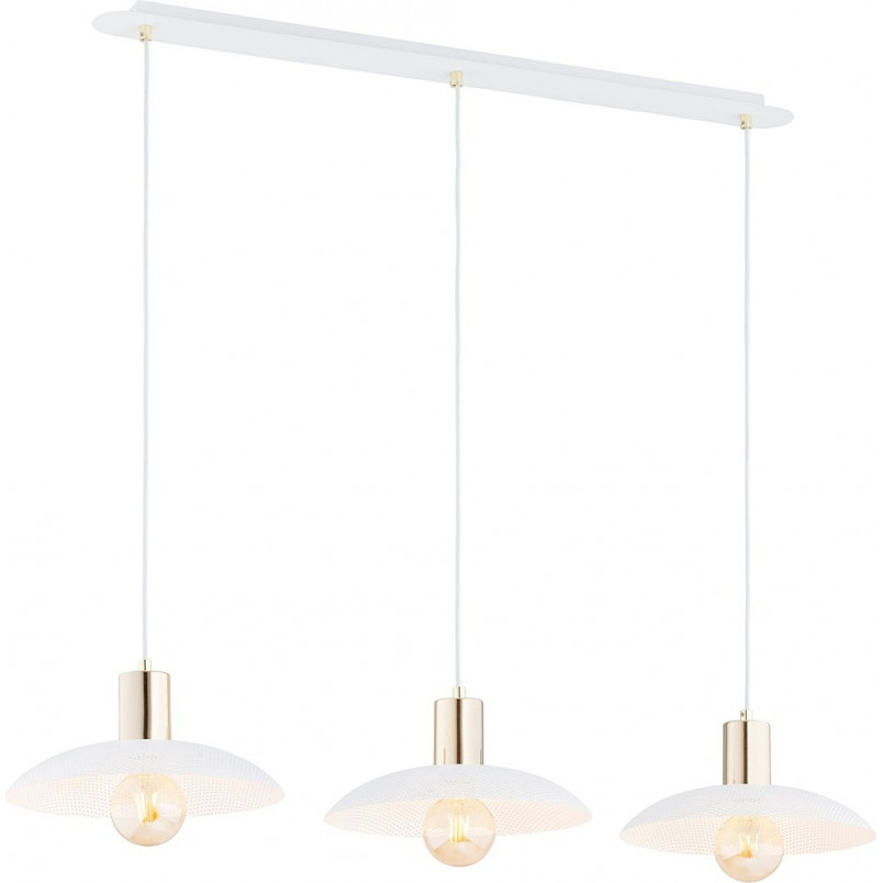 Lampa Wisząca Spirit III - Biało-Złota | Emibig