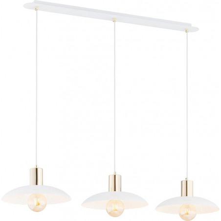 Lampa Wisząca Spirit III - Biało-Złota | Emibig