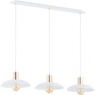 Lampa Wisząca Spirit III - Biało-Złota | Emibig