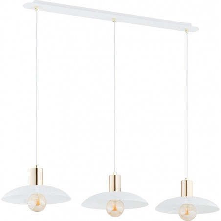 Lampa Wisząca Spirit III - Biało-Złota | Emibig