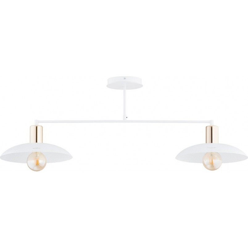 Lampa Sufitowa Spirit II | Loftowa, Biało-Złota | Emibig