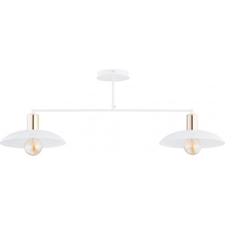 Lampa Sufitowa Spirit II | Loftowa, Biało-Złota | Emibig
