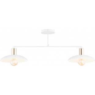 Lampa sufitowa ażurowa Spirit II 100cm biały / złoty Emibig