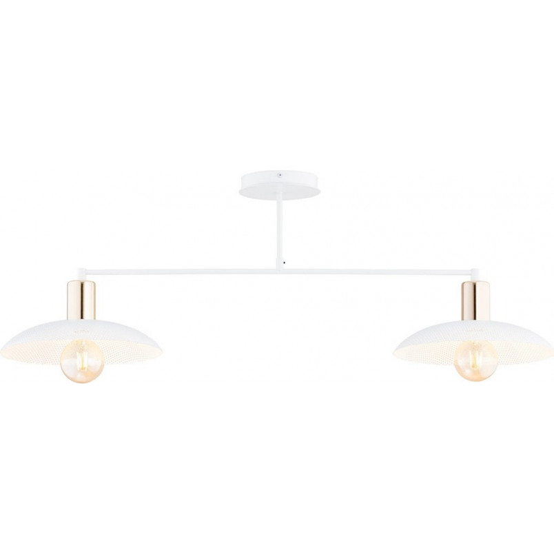 Lampa Sufitowa Spirit II | Loftowa, Biało-Złota | Emibig