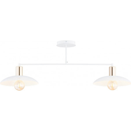 Lampa Sufitowa Spirit II | Loftowa, Biało-Złota | Emibig