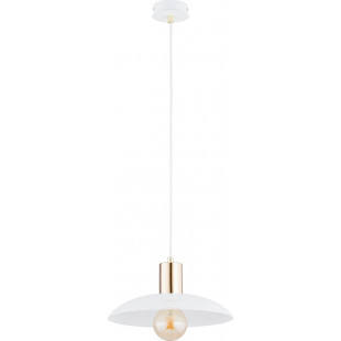 Lampa wisząca Spirit | Ażurowa, biało-złota | Emibig
