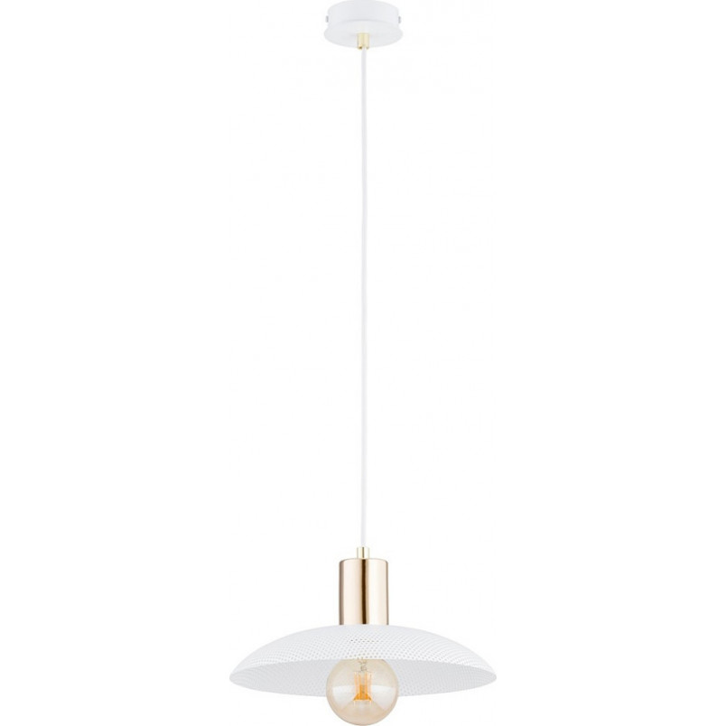 Lampa wisząca Spirit | Ażurowa, biało-złota | Emibig