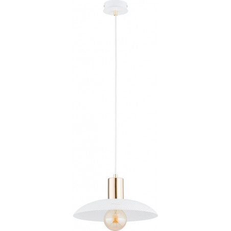 Lampa wisząca Spirit | Ażurowa, biało-złota | Emibig