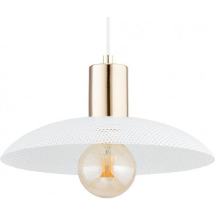 Lampa wisząca Spirit | Ażurowa, biało-złota | Emibig