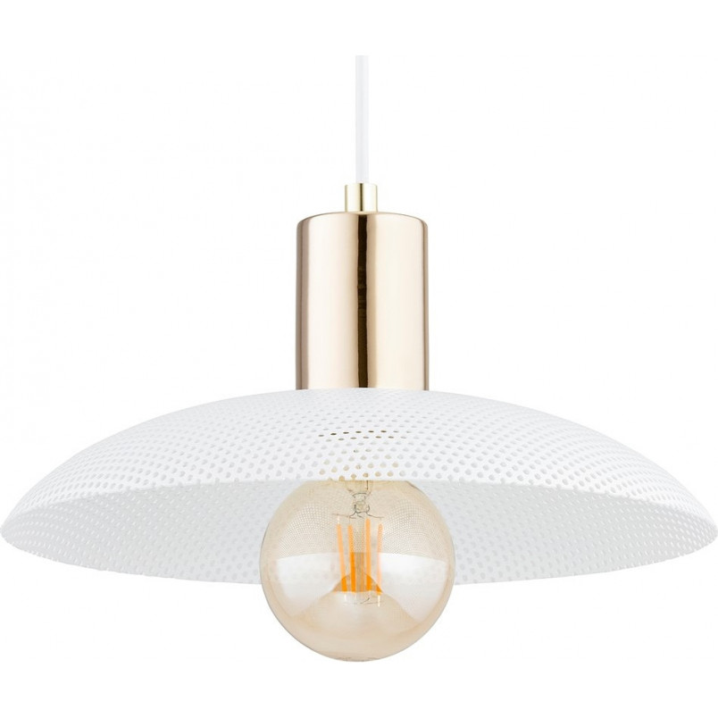 Lampa wisząca Spirit | Ażurowa, biało-złota | Emibig