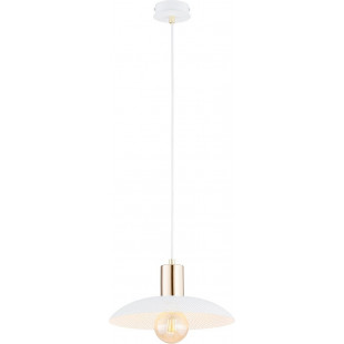 Lampa wisząca Spirit | Ażurowa, biało-złota | Emibig