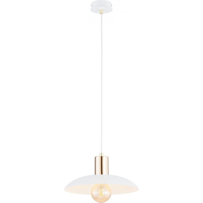 Lampa wisząca Spirit | Ażurowa, biało-złota | Emibig