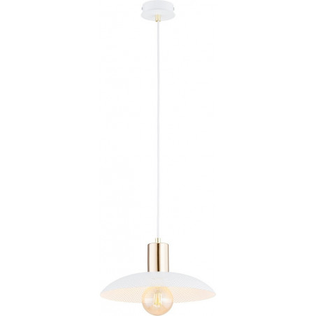 Lampa wisząca Spirit | Ażurowa, biało-złota | Emibig