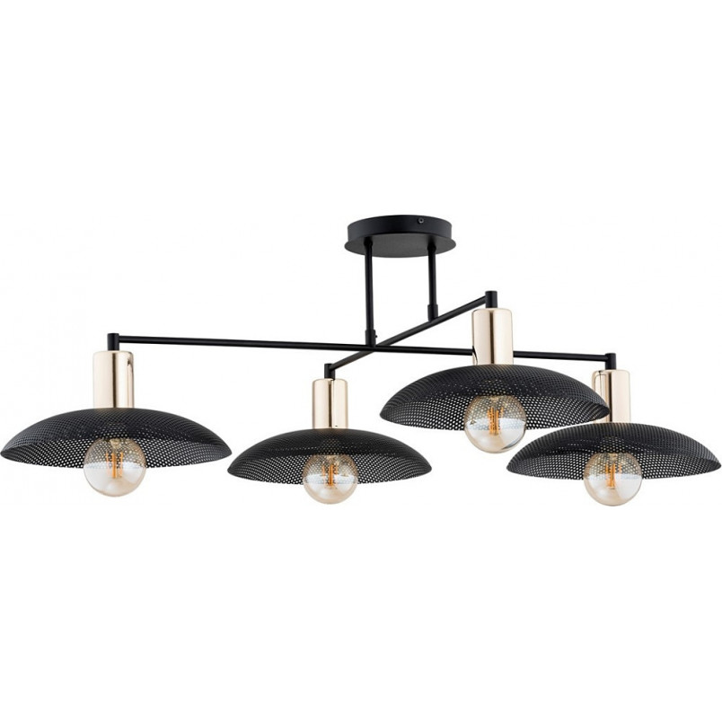 Lampa Sufitowa Loft Czarna Spirit IV 100cm - Emibig