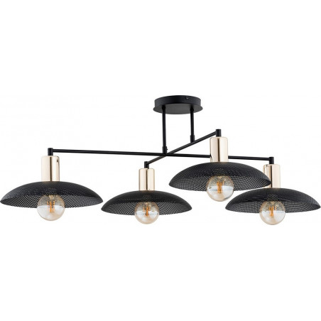 Lampa Sufitowa Loft Czarna Spirit IV 100cm - Emibig
