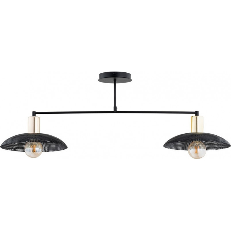 Lampa sufitowa Spirit II | Czarna i Złota | Loft | Emibig