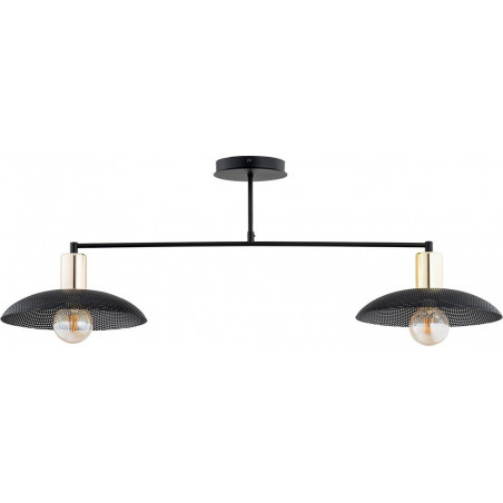 Lampa sufitowa Spirit II | Czarna i Złota | Loft | Emibig
