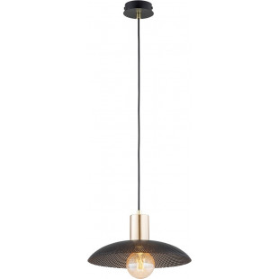 Lampa Wisząca Spirit Czarna/Złota Emibig | Loftowa