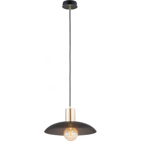 Lampa Wisząca Spirit Czarna/Złota Emibig | Loftowa