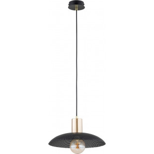 Lampa Wisząca Spirit Czarna/Złota Emibig | Loftowa
