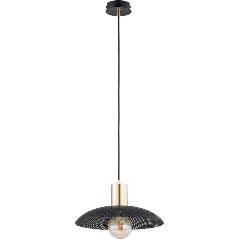 Lampa Wisząca Spirit Czarna/Złota Emibig | Loftowa