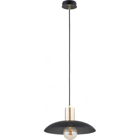 Lampa Wisząca Spirit Czarna/Złota Emibig | Loftowa