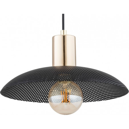 Lampa Wisząca Spirit Czarna/Złota Emibig | Loftowa