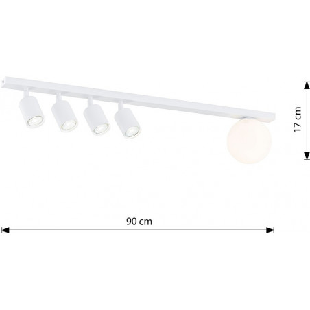 Reflektor sufitowy 4 punktowy Baster | Emibig - 90cm