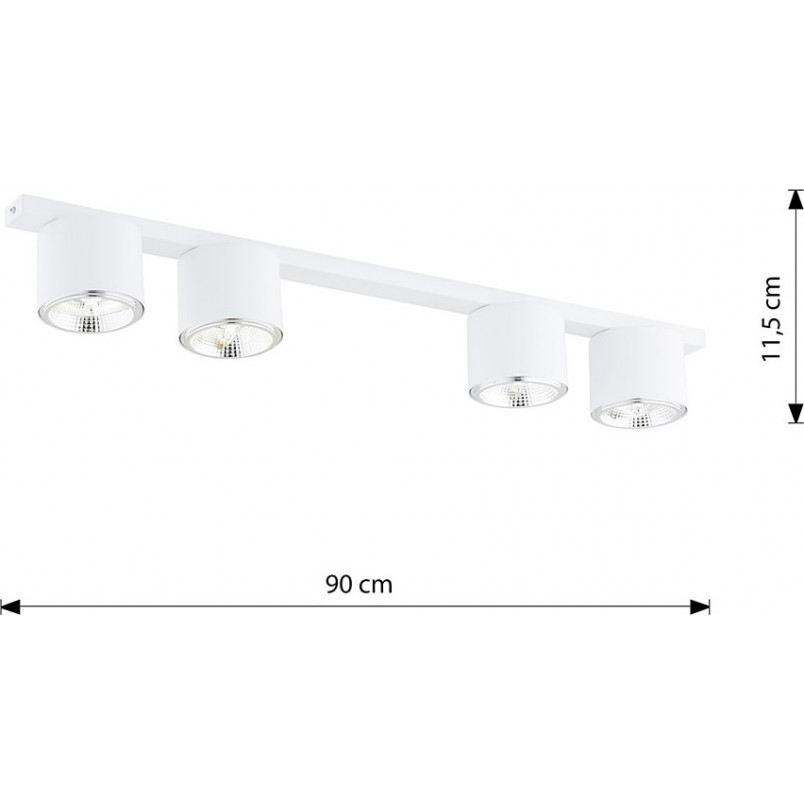 Lampa Spot 4-punktowa Nano - Emibig | Nowoczesne Oświetlenie