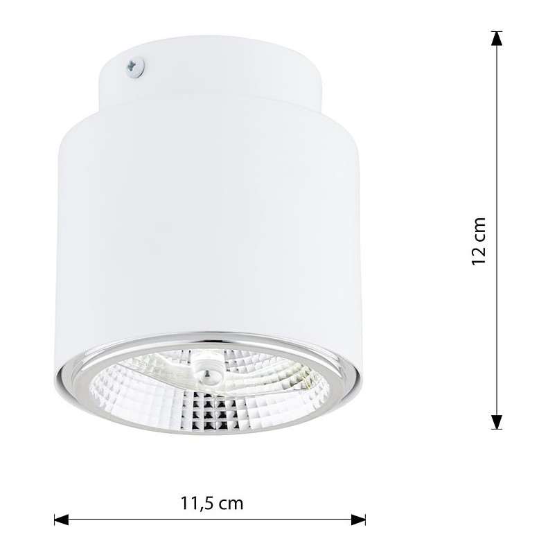 Lampa Spot Nano - Biała, GU10 | Emibig