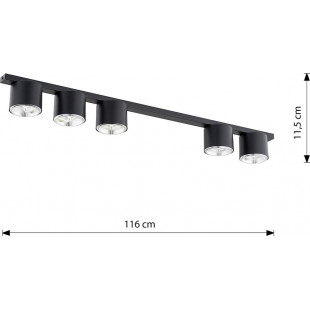 Lampa Spot 5-punktowa Nano Czarna | Emibig - Oświetlenie