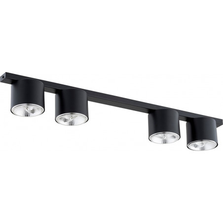 Lampa spot 4 punktowa Nano | Czarna | Emibig