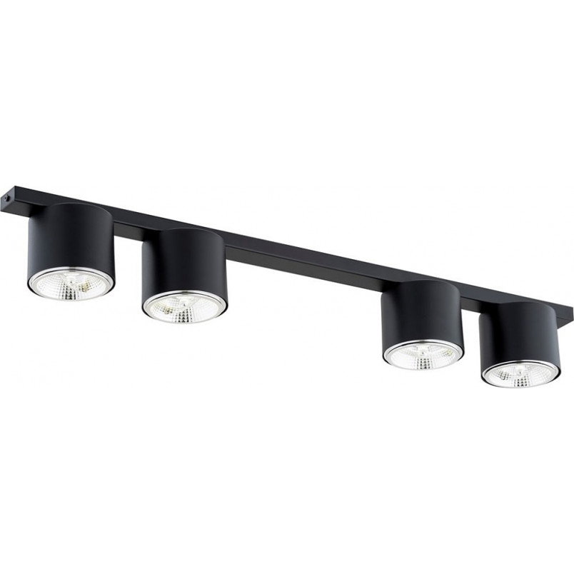 Lampa spot 4 punktowa Nano | Czarna | Emibig