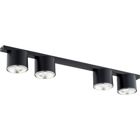 Lampa spot 4 punktowa Nano | Czarna | Emibig
