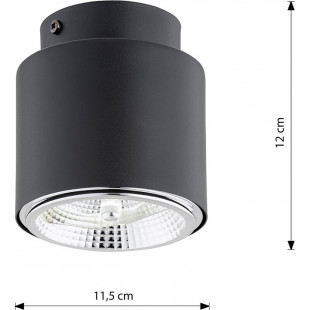 Lampa spot Nano czarna Emibig - Oświetlenie punktowe GU10
