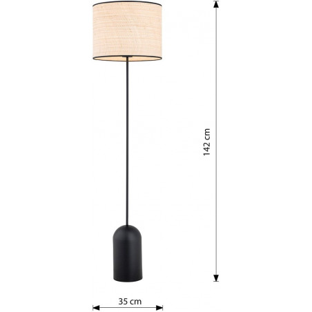 Lampa podłogowa boho Aspen | Emibig - Skandynawski design