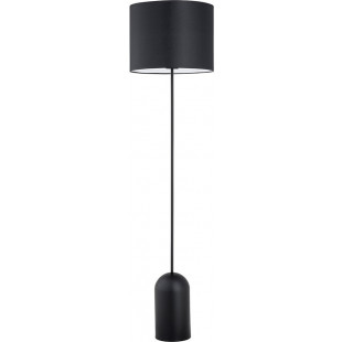 Lampa podłogowa z abażurem Aspen czarny / biały Emibig