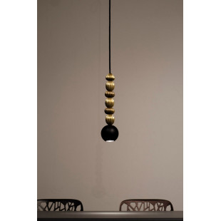 Lampa wisząca Bola Queen I LED - LoftLight | Czarna i Mosiężna